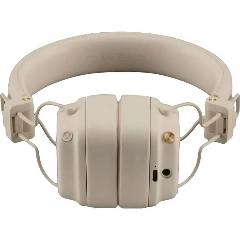 Беспроводные наушники Marshall Major V,  Кремовый | Cream — фото 4
