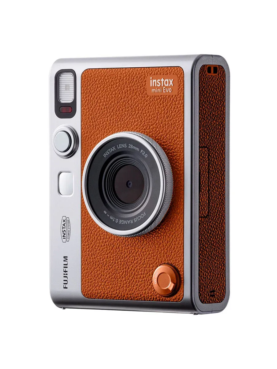 Гибридный фотоаппарат моментальной печати FUJIFILM instax mini EVO, Коричневый | Brown — фото 5