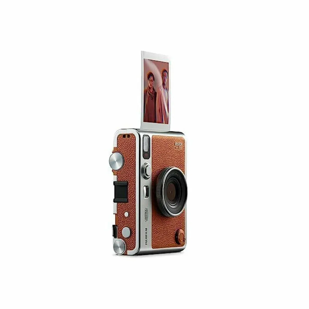 Гибридный фотоаппарат моментальной печати FUJIFILM instax mini EVO, Коричневый | Brown — фото 9