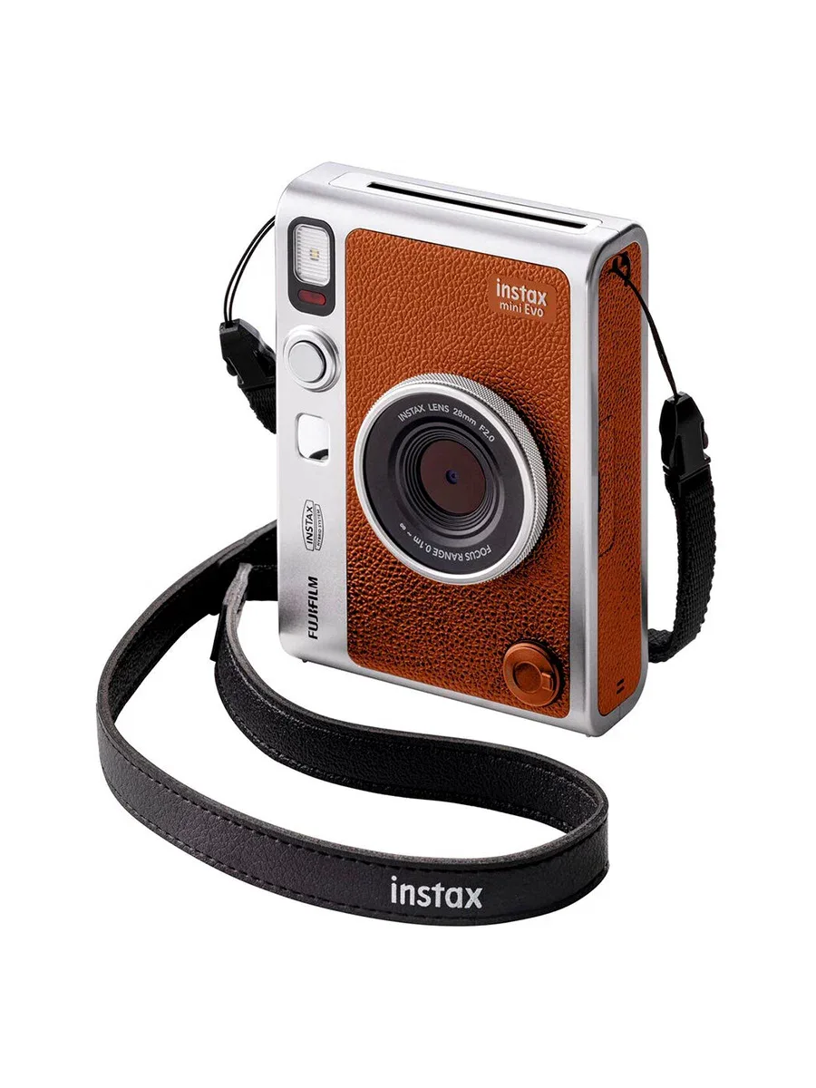 Гибридный фотоаппарат моментальной печати FUJIFILM instax mini EVO, Коричневый | Brown — фото 10