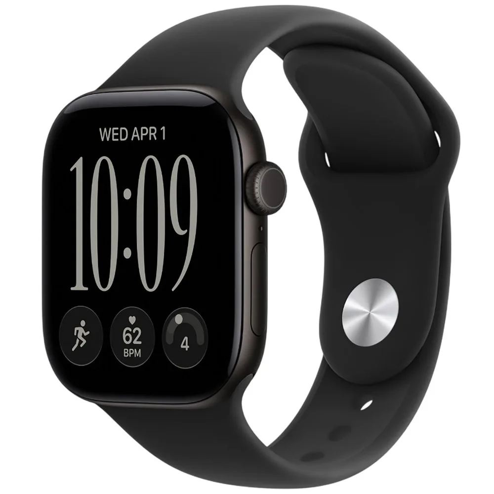 Часы Apple Watch Series 12 (2026) 42mm Aluminum Black Sport Band Black M/L — фото 1