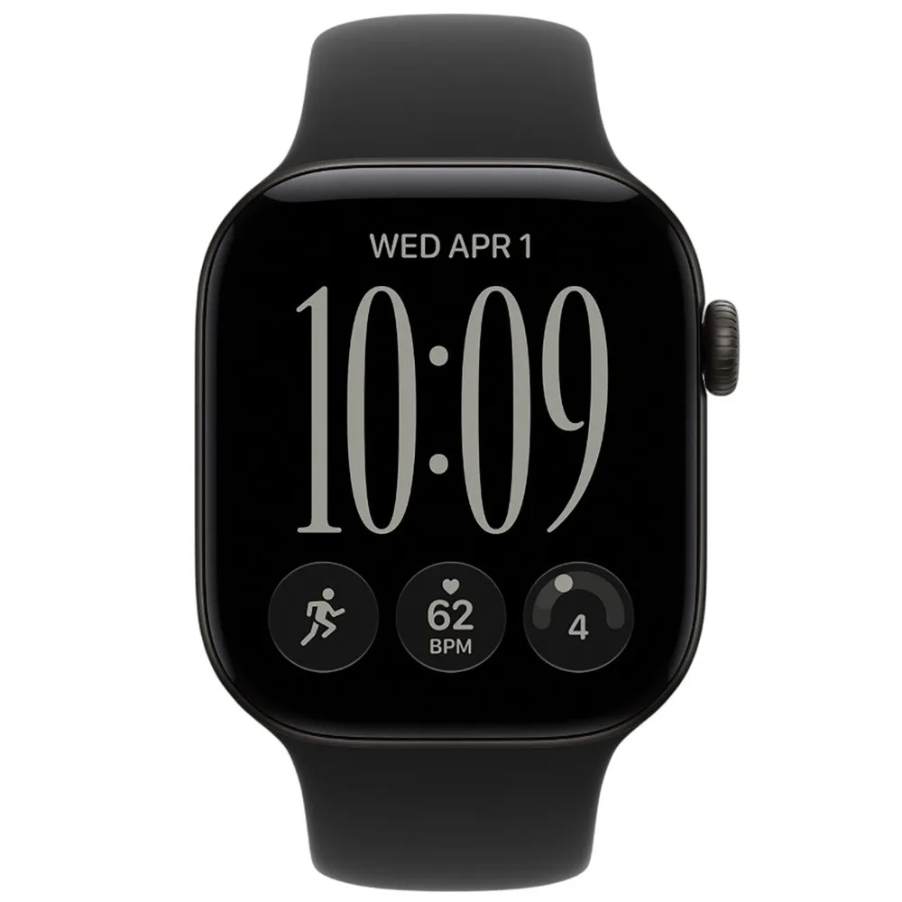 Часы Apple Watch Series 12 (2026) 42mm Aluminum Black Sport Band Black M/L — фото 2