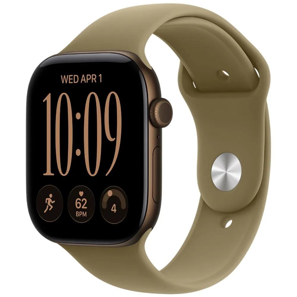 Часы Apple Watch Series 12 (2026) 42mm Aluminum Dark Bronze Sport Band Olive S/M — фото 1