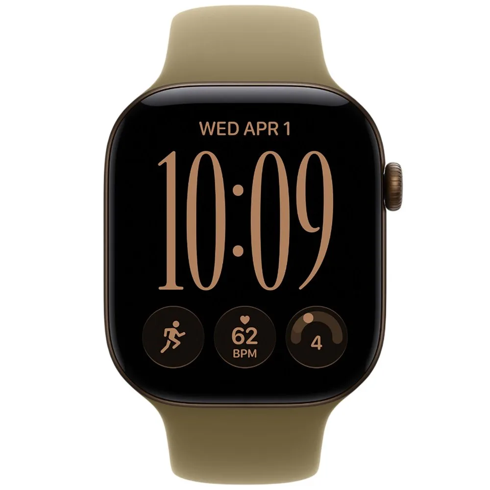 Часы Apple Watch Series 12 (2026) 42mm Aluminum Dark Bronze Sport Band Olive S/M — фото 2