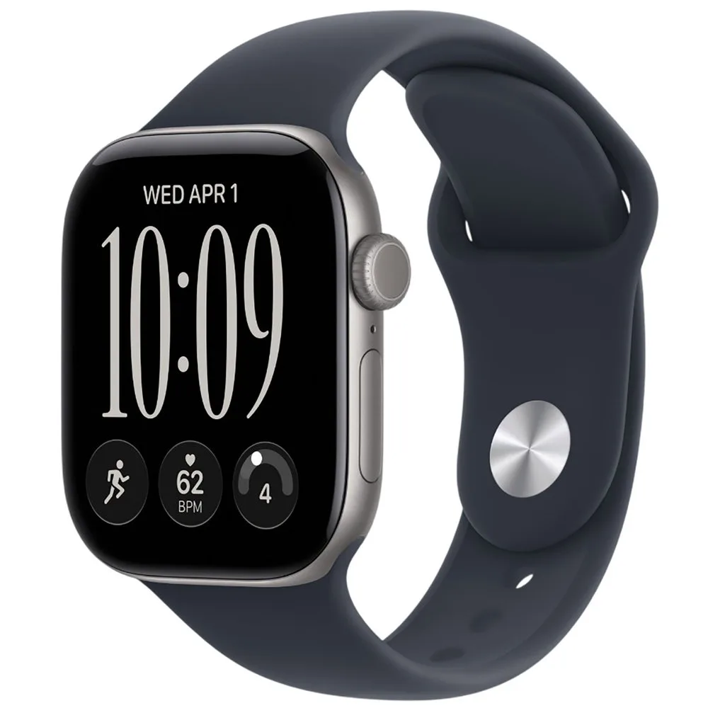 Часы Apple Watch Series 12 (2026) 46mm Aluminum Space Gray Sport Band Navy Blue M/L — фото 1